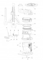 Dewalt DCW600N-XJ Type 1 - Cordless 8mm Router Spare Parts